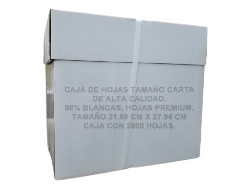 Caja De Hojas Blancas Economicas Premium Con Factura Lf014