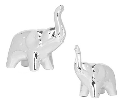 Xiaery 1 Par De Estatuas De Elefante For Decoración Del
