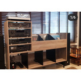 Mueble De Living Para Discos De Vinilos Y Bandeja Tocadiscos