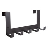 Perchero Colgante Puerta 5 Ganchos Horizontal Metal Fuerte