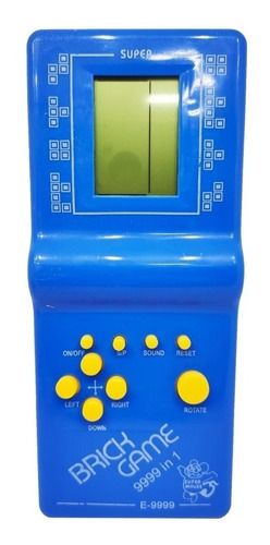 Console Brick Game 9999 In 1 Standard Cor  Azul-celeste