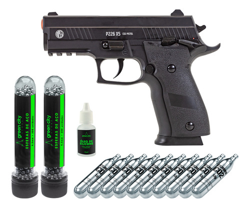 Pistola Blowback Rossi P226 Slide Metal + 1000 Esferas + Co2