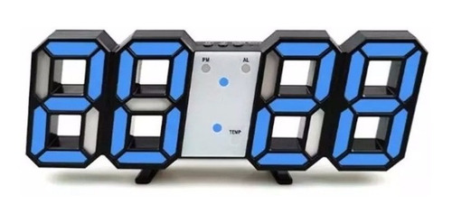 Reloj De Mesa   Digital Art Home Ts-s60  Color Azul 