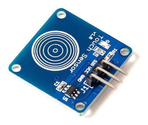 Sensor Tactil Mini Touch Ttp223 Capacitivo Azul Arduino