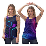 Kit 2 Blusa Feminina Regata Musculação Caminhada Fitness 