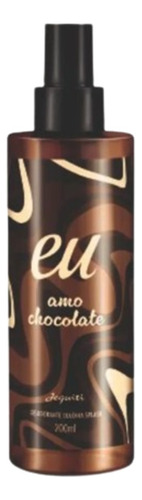 Desodorante Colônia Splash Jequiti Eu Amo Chocolate, 200ml