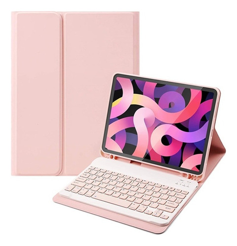 Funda Con Teclado Bluetooth Para iPad 10.2 7º 8º Con Ñ