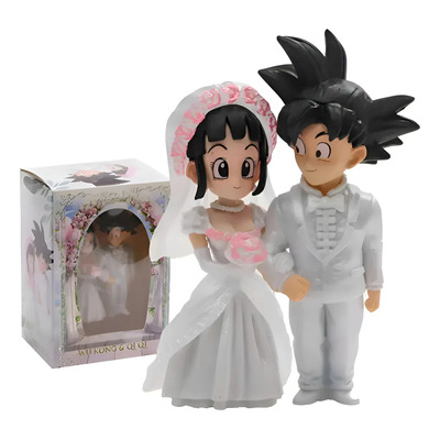 Muñecos De Novios Para Pastel Boda Dragón Ball Goku Y Milk | Meses sin interés