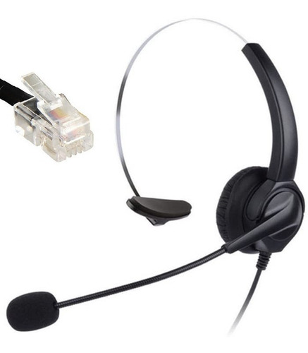 Headset Cabezal Vincha Compatible Con Discador Elgin Noga