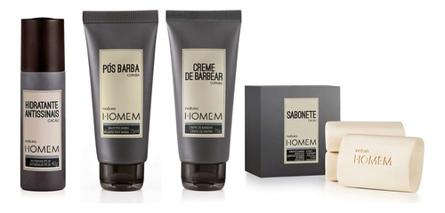 Set Natura Homem Barba 4 Pzas Premium