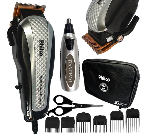 Cortador De Cabelo Barba Titanium Profissional + Brinde 220v