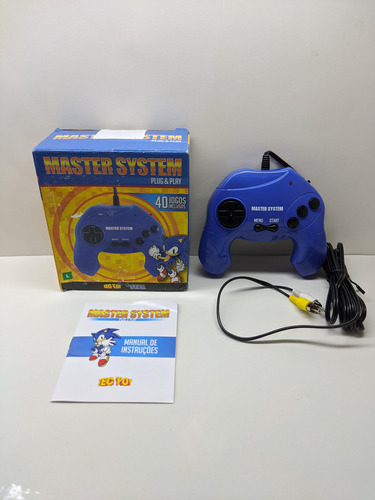 Console Master System Plug Play Com 40 Jogos Tectoy