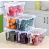 Caja Organizadora  Para Refrigerador Con Tapa Y Mango