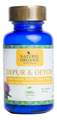 Suplemento Alimenticio Depur Detox Naturel Organic Capsulas