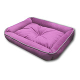 Cama Grande Para Perro O Gato Modelo Deluxe Color Rosa