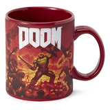 Just Funky Taza Oficial Doom Doomslayer De 16 Onzas | Taza D