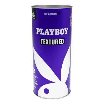 Tubo Con 24 Condones Extra Lubricados Playboy Texturizados | MercadoLibre