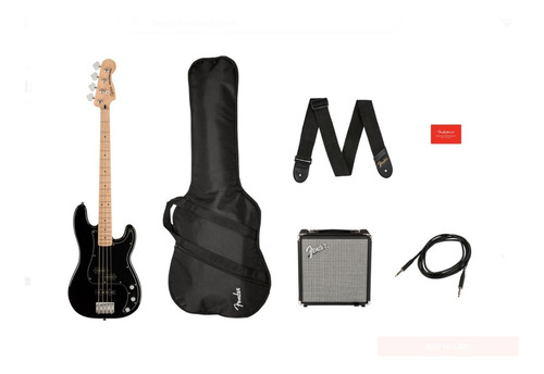 Paquete Fender De  Bajo Affinity Squier  Con R15 120v