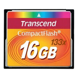 Tarjeta De Memoria Compact Flash Transcend 133x Cf De 16 Gb