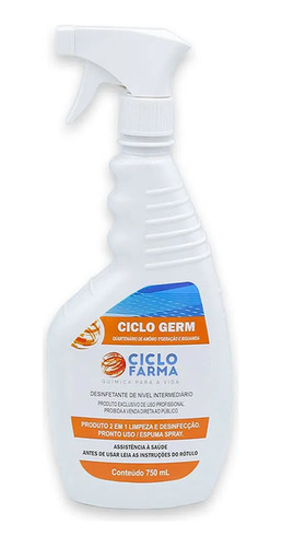 Desinfetante Spray Ciclo Germ 750ml Profissional Ciclo Farma