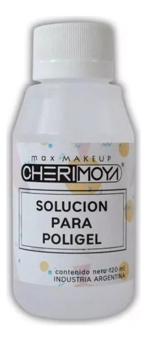 Solucion Poligel Cherimoya 120ml Uñas Esculpidas Manicura