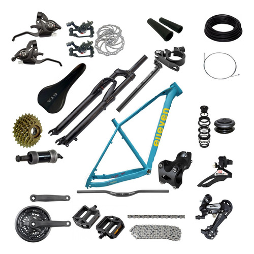 Kit Bike Aro 29 Elleven Athom Quadro Alumínio Montagem 21v 