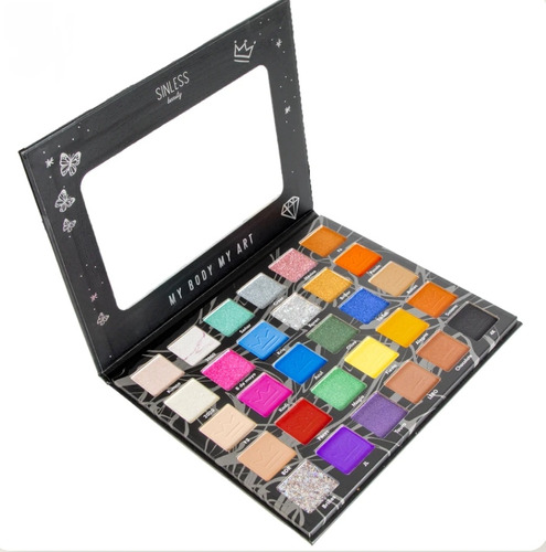 Sombras Kunno Sinless Beauty Paleta Sombras Kunno Color De La Sombra Negro