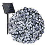 Guirnalda De 200 Luces Led Solar 20m Para Exterior Frias  