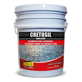 Sellador Cretosil Emulsión 19 Lts. Para Concreto, Barro, Teja, Ladrillo, Mosaico Y Yeso ( Acabado Brillo, Color Transparente)