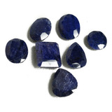 Real-gems Zafiro Azul Africano Natural 100.00 Ct Lote De 7 P