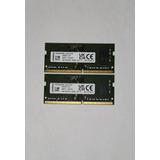 2 Memorias Kingston Notebook 4gb Pc4 3200