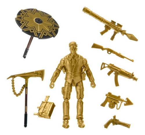 Figura De Accion Fortnite Midas Hot Drop Gold Deluxe 