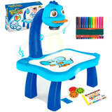 Mesa Projetora Desenho Infantil Criatividade + Canetinha