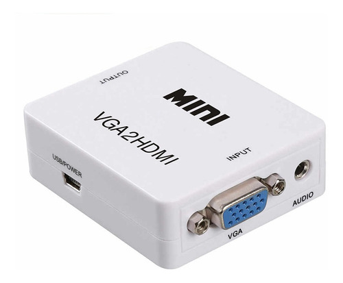 Adaptador Conversor Vga A Hdmi 1080p Con Audio