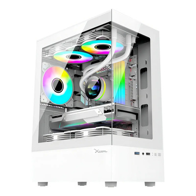 Gabinete Gamer Xzeal Xzgazny1w M-atx \u002F Itx Blanco X3 Vent Rg | Envío gratis
