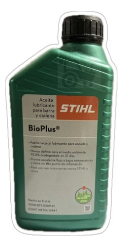 Aceite Biodegradable Stihl Barra Y Cadena Bio Plus