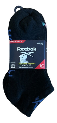 Pack X 10 Calcetas Reebok Mujer