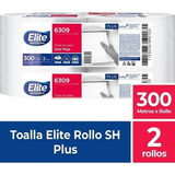 Toallas De Papel Elite Pack De 2 Rollos X300 Mts Blanco 6309
