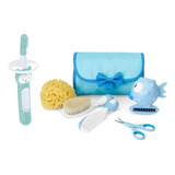 Kit Higiene Azul - Chico Com Escova Massageadora De Gengiva