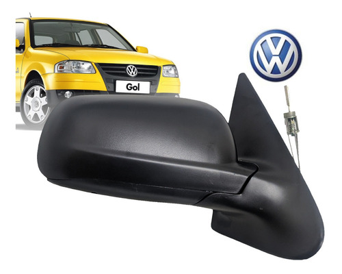 Retrovisor Manual Derecho Para Volkswagen Gol (2000-2008) Foto 4