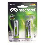 Pack 2 Pilas Ni/mh Recarg Aa 2700mah (2 Un)