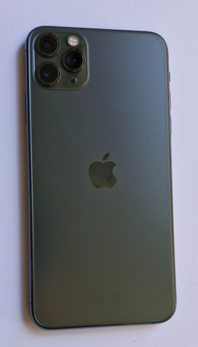 iPhone 11 Pro Max 512 Gb Verde + 2 Fundas. Batería 81%