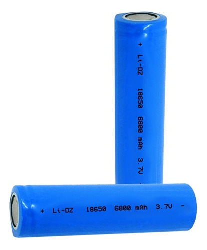 Batería Pila 18650 Recargable X2 Unidades 3.7 Vol Sin Teton