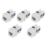 Kit 5 Conectores Keystone Fêmea Rj45 Furukawa Sohoplus Cat6