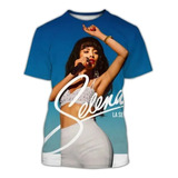 Sz Camiseta Casual De Manga Corta 3d Selena Quintanilla