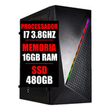 Computador Pc Cpu Core I7 / 16g Ram Gamer / Ssd 480gb / Wifi