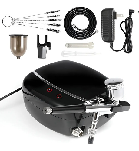 Kit De Aerógrafo Uouteo Mejorado Con Compresor, Aguja Y Más