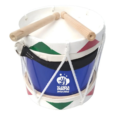 Tambor De Madera, Banda De Guerra Chico De Piel (17.5x15)  | MercadoLibre