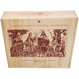 Caja De Vino Vacia, Madera,marca Catena Zapata 4 Bot.oferta 