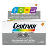 Centrum Silver +50 Años Multivitamínico Multimineral 30comp